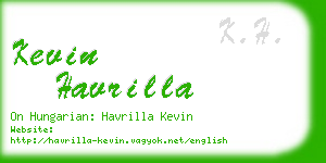 kevin havrilla business card
